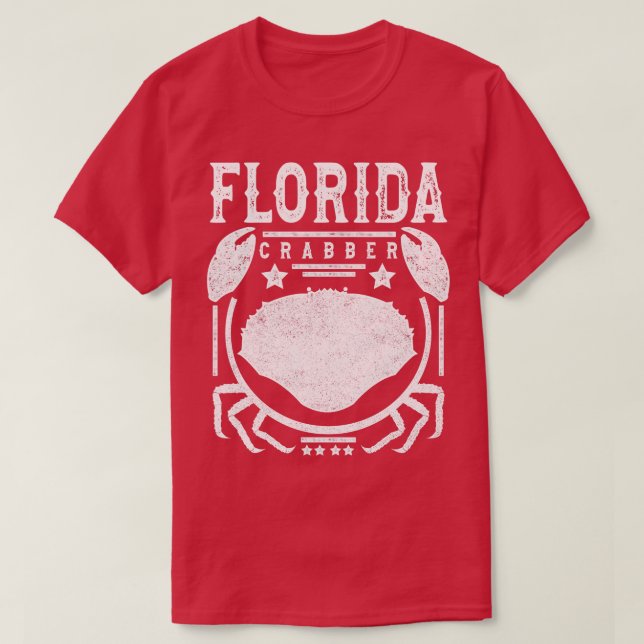 Camiseta Flórida Crabber Floridian Crabbing Stone Crabbing  (Frente do Design)