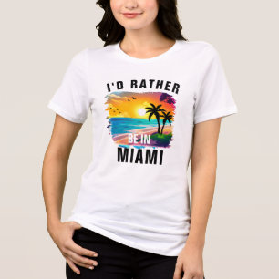 Camiseta Flórida de praia de Miami cita Humor Tropical