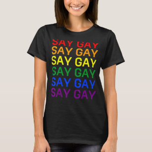 Camiseta Flórida Diga Gay Dizemos Que Gay Lgbt Orgulho Orgu
