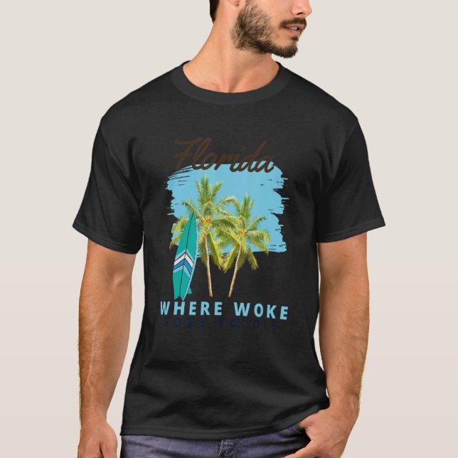 Camiseta Flórida É Onde Woke Morre 7 (Frente)