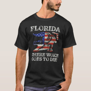 Camiseta Flórida é onde woke vai morrer, acordou Alligators