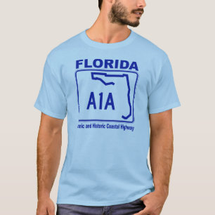 Camiseta Florida estrada litoral cénico e histórica de A1
