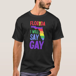 Camiseta Flórida Eu Vou Dizer Direitos De Orgulho gay Quebr