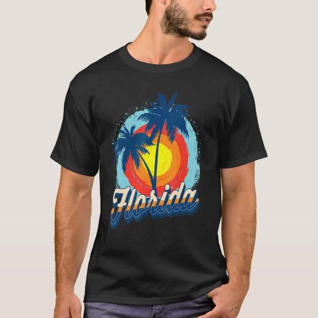 Camiseta Flórida Férias Praia Flórida Estado do Sol (Frente)