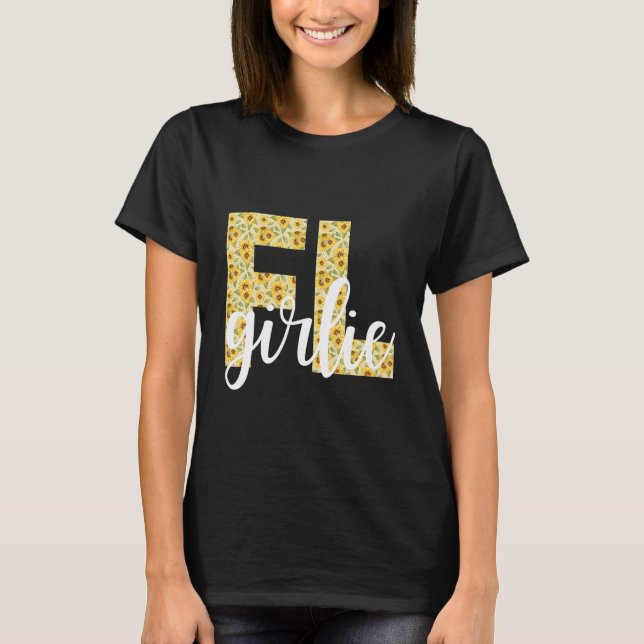 Camiseta Flórida FL Girl State Pride Simplesmente Preppy Su (Frente)