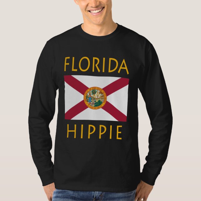 Camiseta Florida Flag Hippie (Frente)