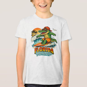 Camiseta Florida Gator Surfing – Piloto de Onda de Jacaré