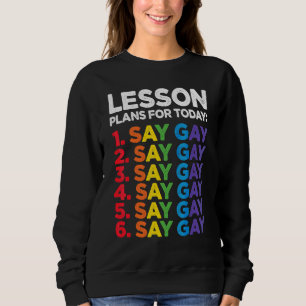 Camiseta Flórida Gay Diga Planos De Lição De Gay Para Hoje 