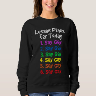 Camiseta Flórida Gay Diga Planos De Lição De Gay Para Hoje 