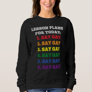 Camiseta Flórida Gay Diga Planos De Lição De Gay Para Hoje 