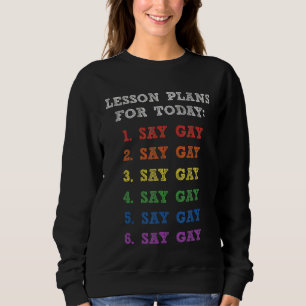 Camiseta Flórida Gay Diga Planos De Lição De Gay Para Hoje 