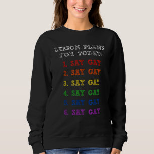 Camiseta Flórida Gay Diga Planos De Lição De Gay Para Hoje 