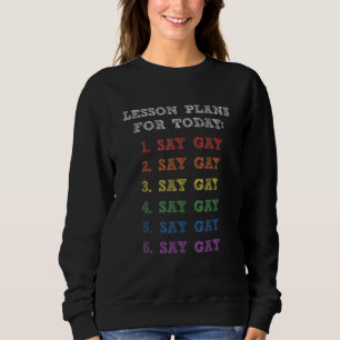 Camiseta Flórida Gay Diga Planos De Lição De Gay Para Hoje