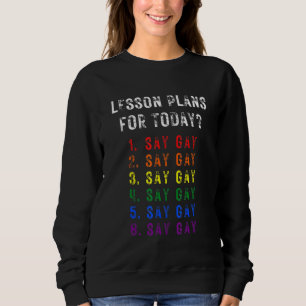 Camiseta Flórida Gay Diga Planos De Lição De Gay Para Hoje 
