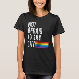 Camiseta Flórida Gay não tem medo de dizer Direitos Gay do