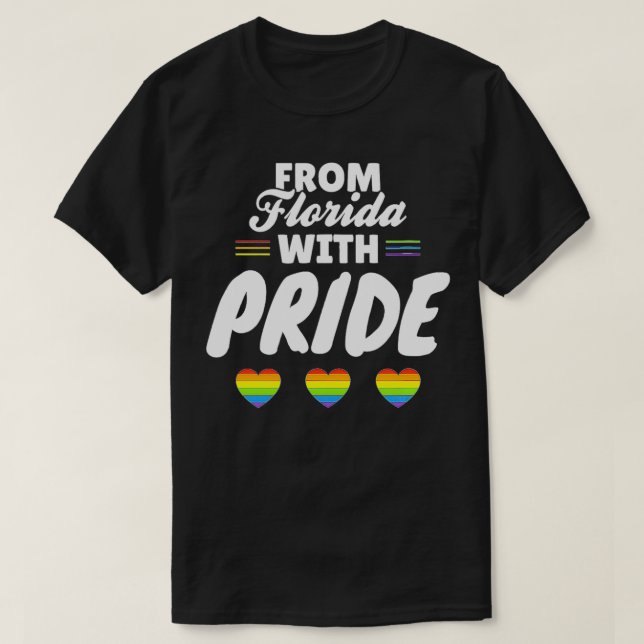 Camiseta Florida Gay Pride  (Frente do Design)