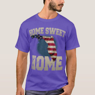 Camiseta Flórida Gift Home Sweet Home Orgulho Forte Incríve