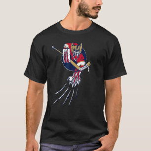 Camiseta Florida Goleiro de Hóquei Besta Pantera de Gelo Co