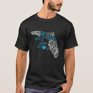 Camiseta Flórida Home State FL Mandala Mapa EUA América EUA