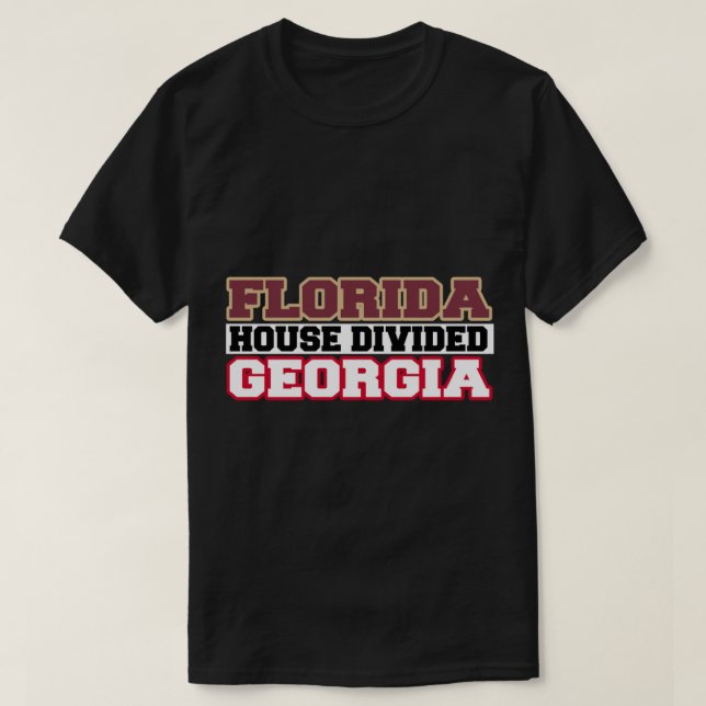 Camiseta Florida House Divided Georgia (Frente do Design)