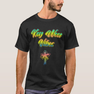 Camiseta Flórida Key West Vibes Sunset Palm Trees da Chave