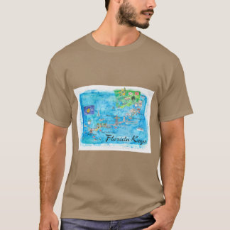 Camiseta Florida Keys Key West Marathon Key Largo Illustrat