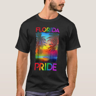 Camiseta Flórida Lgbt Estado Orgulho gay Rainbow Flag Lgbtq