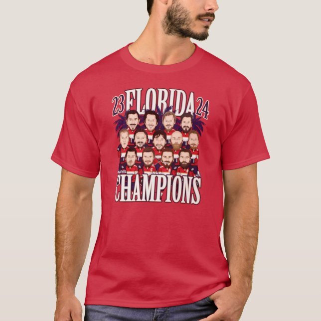 Camiseta Florida Panthers Campeões da Stanley Cup 2024 (Frente)