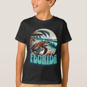 Camiseta Florida Praia Surf Surf Oceano Vintage EUA Flori