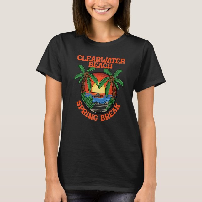 Camiseta Florida Spring Break School Vacation Beach Trip Co (Frente)