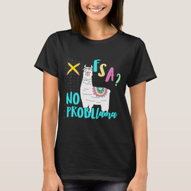Camiseta Flórida State Test Day Llama For Students (Frente)