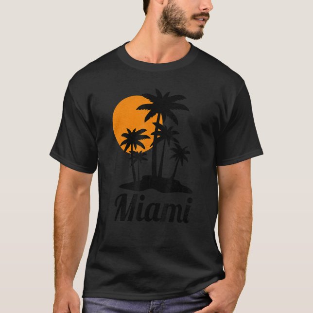 Camiseta Flórida Summer Vacing Beach Trip Miami (Frente)