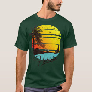 Camiseta Florida Sunshine State Retro Summer Tropical Beach