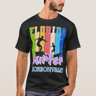 Camiseta Flórida Surfer Jacksonville FL Surfing Beaches Vac
