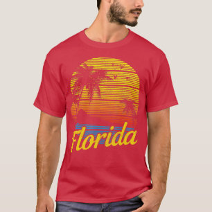 Camiseta Florida Vintage Beach Sunset Summer Surfer Pride G