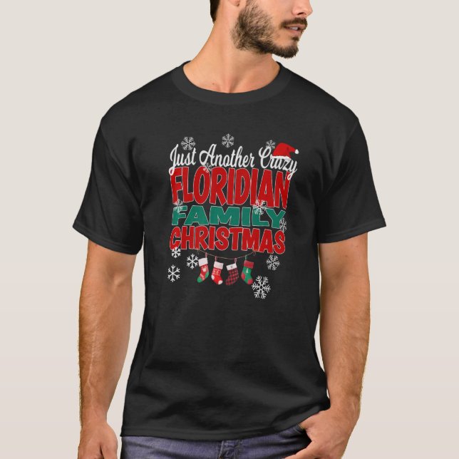 Camiseta Flórida Xmas Apenas Outra Família Floridiana C Lou (Frente)