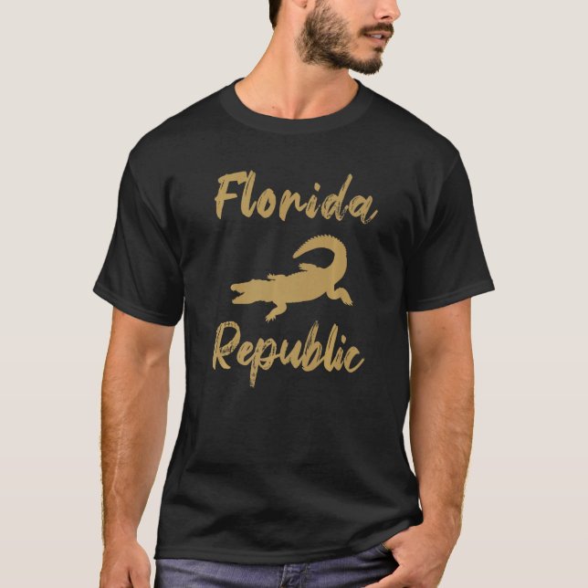 Camiseta Floridian Native Florida Nascer Republic (Frente)