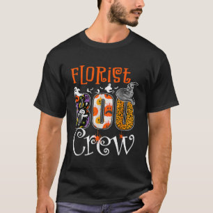 Camiseta Florist Boo Crew Ghost Pumpkin Dia de as Bruxas en
