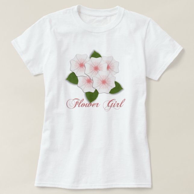 Camiseta Florista da flor de cerejeira do KRW (Frente do Design)
