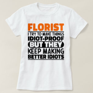 Camiseta Florista, Tento Engraçá-Lo Florista