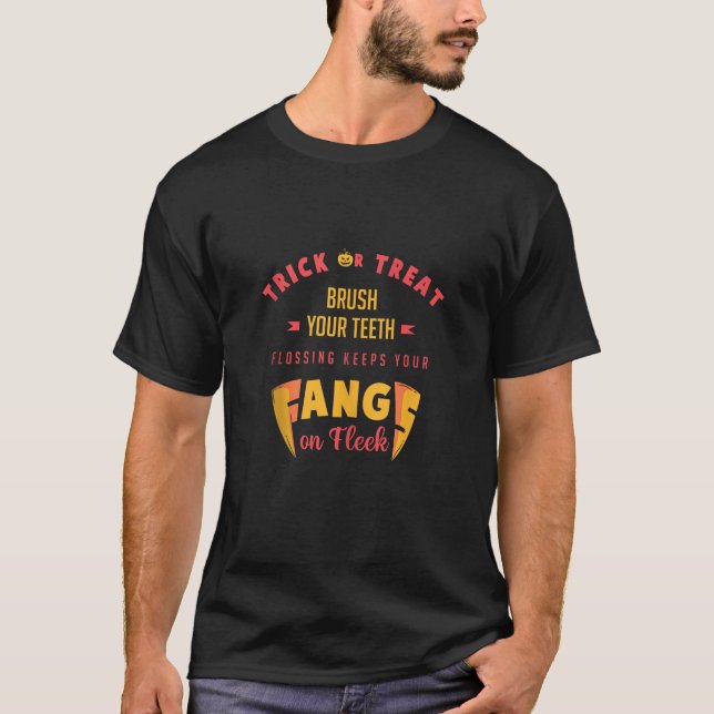 Camiseta Flossing Mantém suas Presas no topo do tanque do F (Frente)