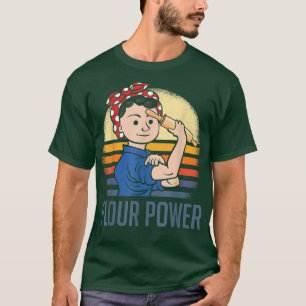 Camiseta Flour Power Funny Bahando Mãe Baker