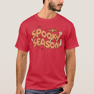 Camiseta Flower Bat e Ghost Spooky Season Engraçado Hall