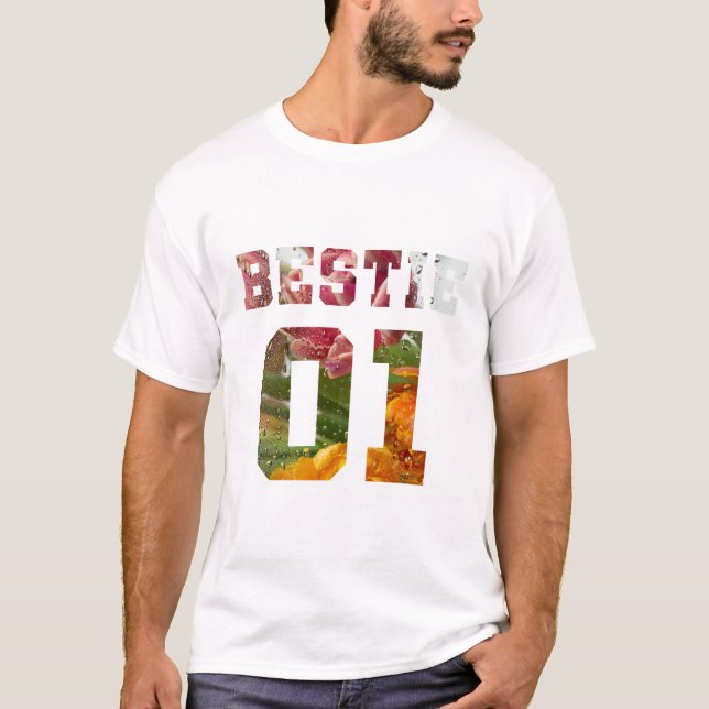 Camiseta Flower Bestie 01 (Frente)