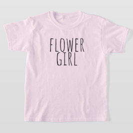 Camiseta Flower Girl Bridal Party Wedding