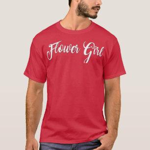 Camiseta Flower Girl White Wedding Bride Bridal Bacheloret