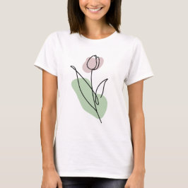 Camiseta Flower Line Art