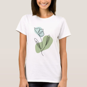 Camiseta Flower Line Art