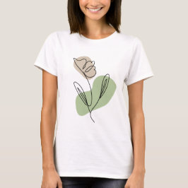 Camiseta Flower Line Art