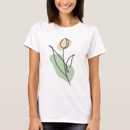 Camiseta Flower Line Art